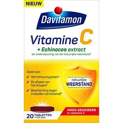 Foto van Davitamon vitamine c + echinacea 20 tabl bij jumbo