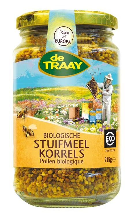 Foto van De traay biologische stuifmeelkorrels