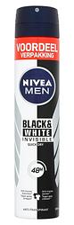 Foto van Nivea men invisible black & white anti-transpirant spray xl