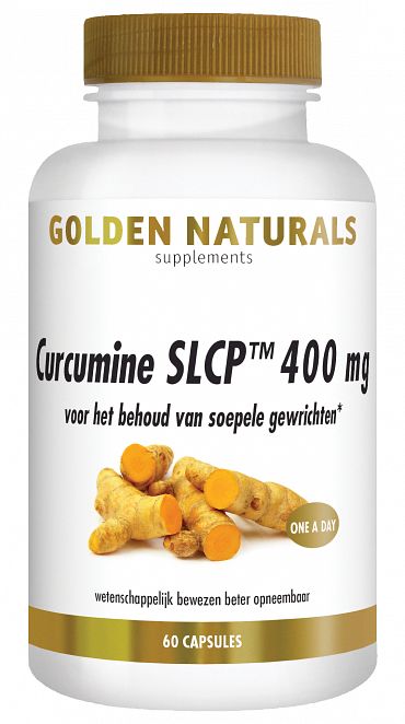 Foto van Golden naturals curcumine slcp 400mg capsules