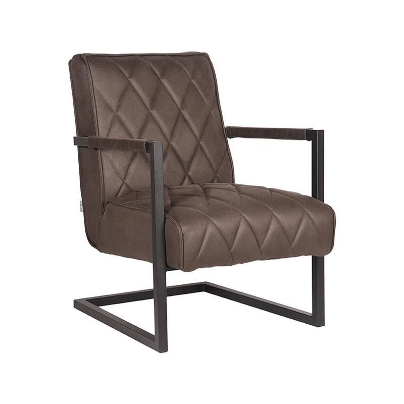 Foto van Label51 fauteuil denmark - antraciet - microfiber