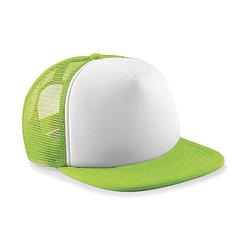 Foto van Beechfield junior vintage snapback trucker lime green/white