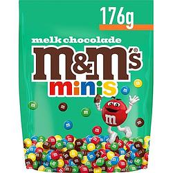 Foto van M&m'ss minis melk chocolade choco snoepjes 176g aanbieding bij jumbo | 2 voor 4.50