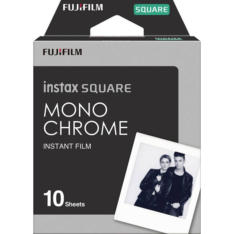 Foto van Fujifilm instax square monochrome ww 1 point-and-shoot filmcamera zwart/wit