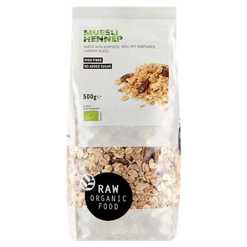 Foto van Raw organic food muesli hennep 500g bij jumbo