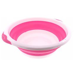 Foto van Benson opvouwbaar afwasteiltje / afwasbak roze d30 cm - afwasbak