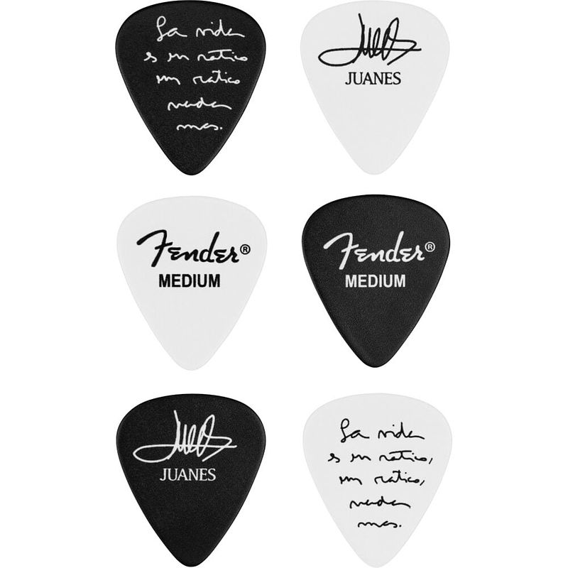 Foto van Fender juanes 351 celluloid picks plectrumset (6 stuks)