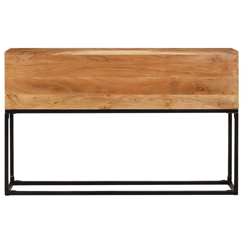 Foto van The living store houten consoletafel - 120 x 30 x 75 cm - bruin