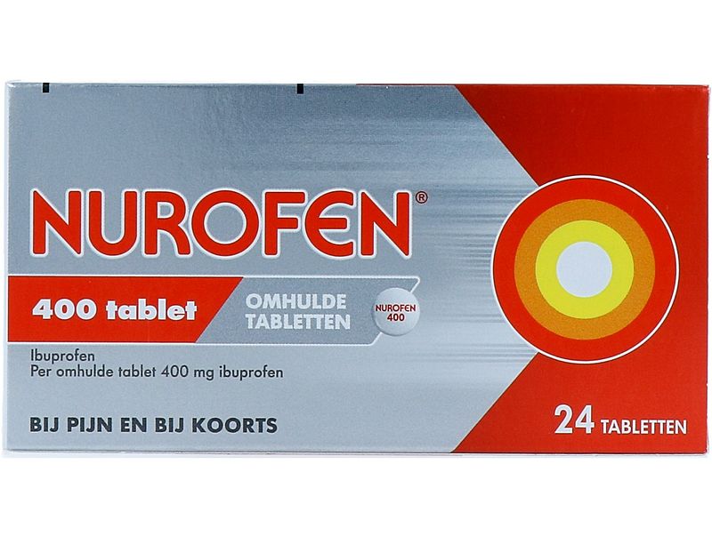 Foto van Nurofen ibuprofen tabletten 400 mg, 24 stuks bij jumbo