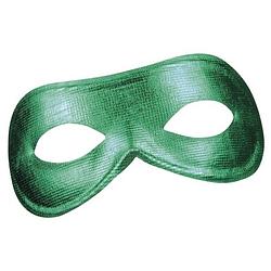 Foto van Groen metallic oogmasker voor dames - verkleedmaskers