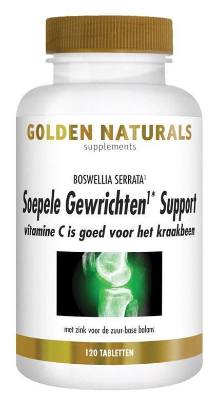 Foto van Golden naturals soepele gewrichten & kraakbeen support tabletten