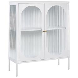 Foto van Beliani sarre - sideboard-wit-staal