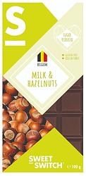 Foto van Sweet-switch milk & hazelnuts chocolate