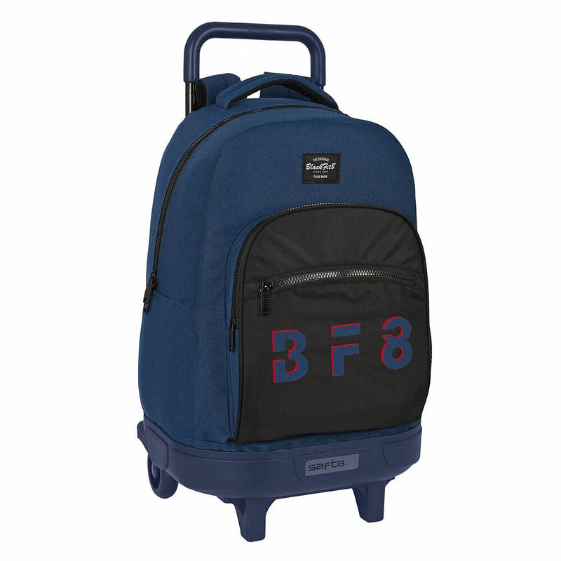 Foto van Schoolrugzak met wielen blackfit8 urban zwart marineblauw (33 x 45 x 22 cm)