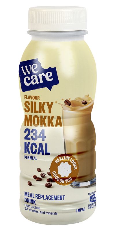 Foto van Wecare meal replacement drink silky mokka