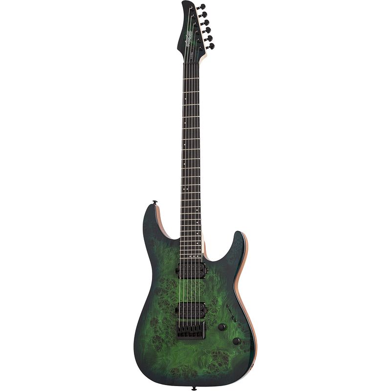 Foto van Schecter c-6 pro aqua burst elektrische gitaar