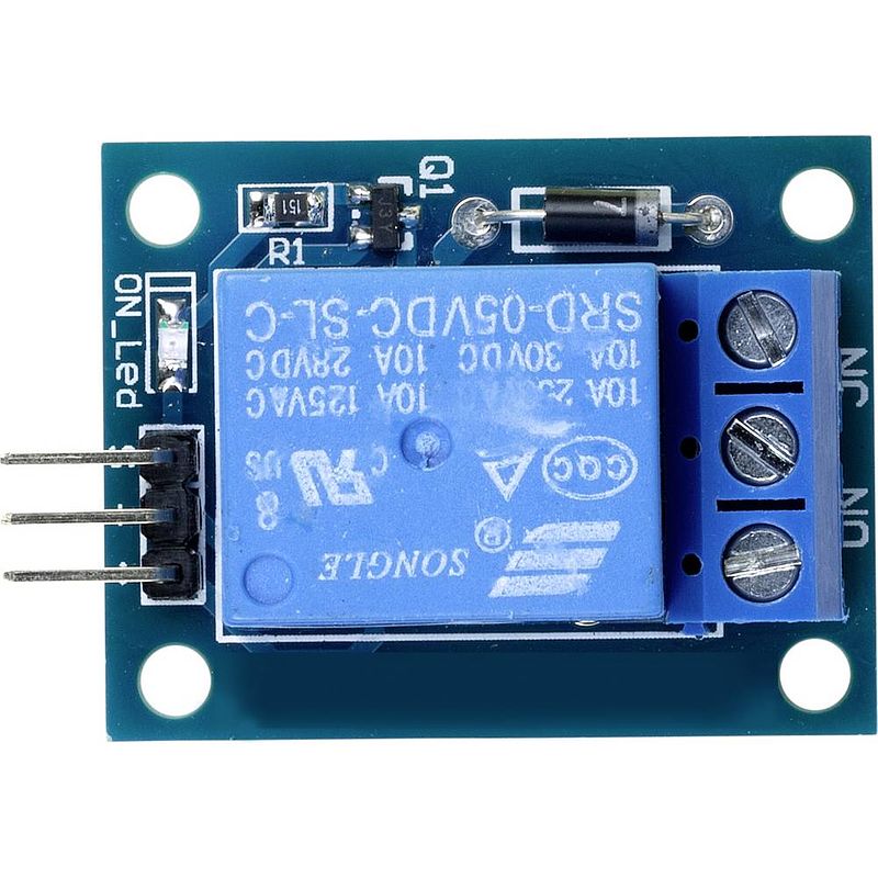 Foto van Tru components tc-9927156 relaismodule relais module geschikt voor serie: arduino 1 stuk(s)