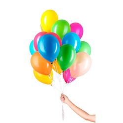 Foto van Folat heliumballonnen 23 cm latex meerkleurig 31-delig