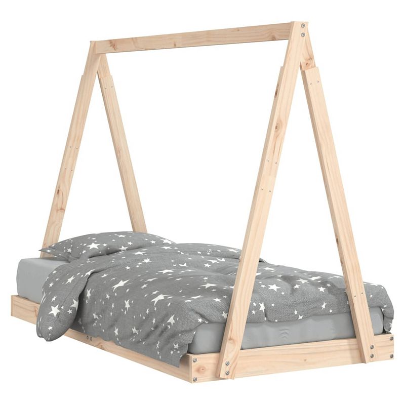 Foto van Vidaxl kinderbedframe 80x160 cm massief grenenhout