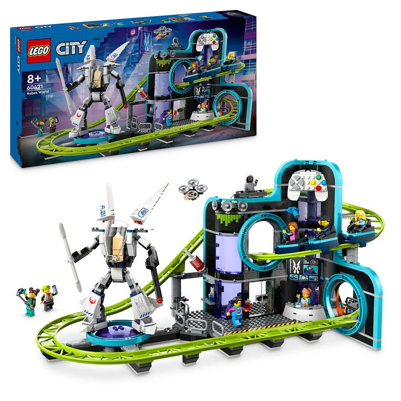 Foto van Lego city achtbaan in robotwereld 60421