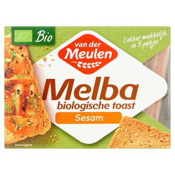 Foto van Van der meulen melba biologische toast sesam 100g bij jumbo