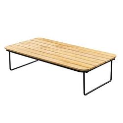 Foto van Yoi - taiyo coffee table 120x60x30cm. alu black/teak