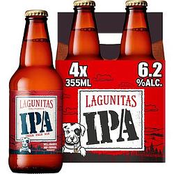 Foto van Lagunitas ipa bier fles 4 x 35, 5cl bij jumbo