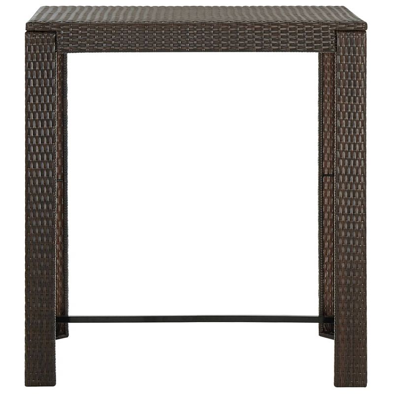 Foto van Infiori tuinbartafel 100x60,5x110,5 cm poly rattan bruin