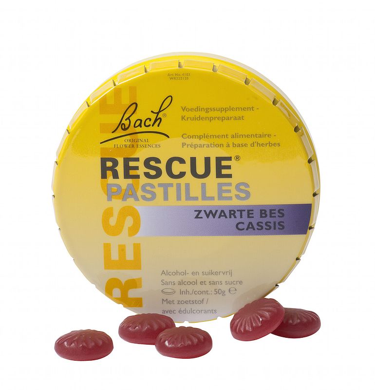 Foto van Bach rescue pastilles zwarte bes