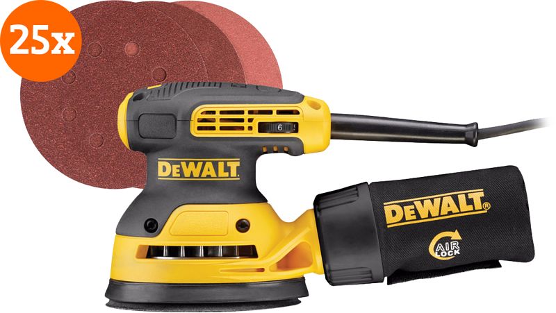 Foto van Dewalt dwe6423-qs + schuurschijven (25x)