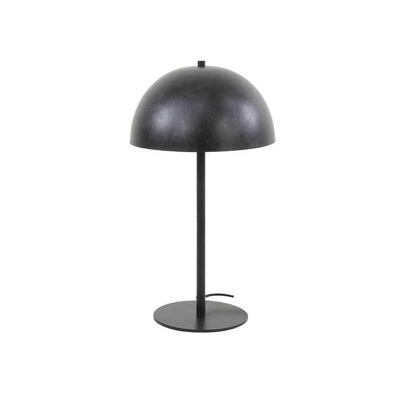 Foto van Giga meubel - tafellamp - 2-lichts - charcoal - lamp shield