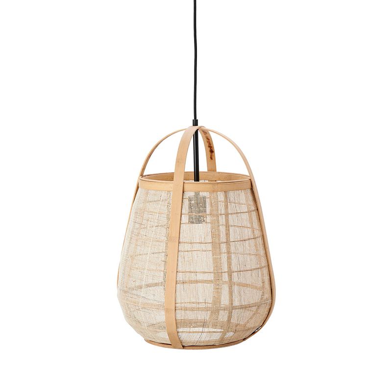 Foto van Light & living - hanglamp jacinto - 38x38x50 - bruin