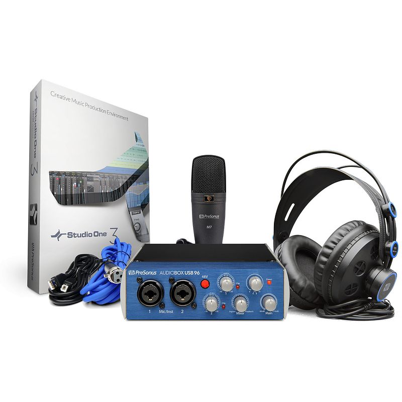 Foto van Presonus audiobox 96 studio opnamebundel