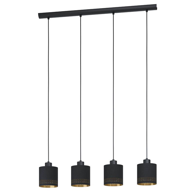 Foto van Eglo esteperra - hanglamp - e27 - 94 cm - zwart