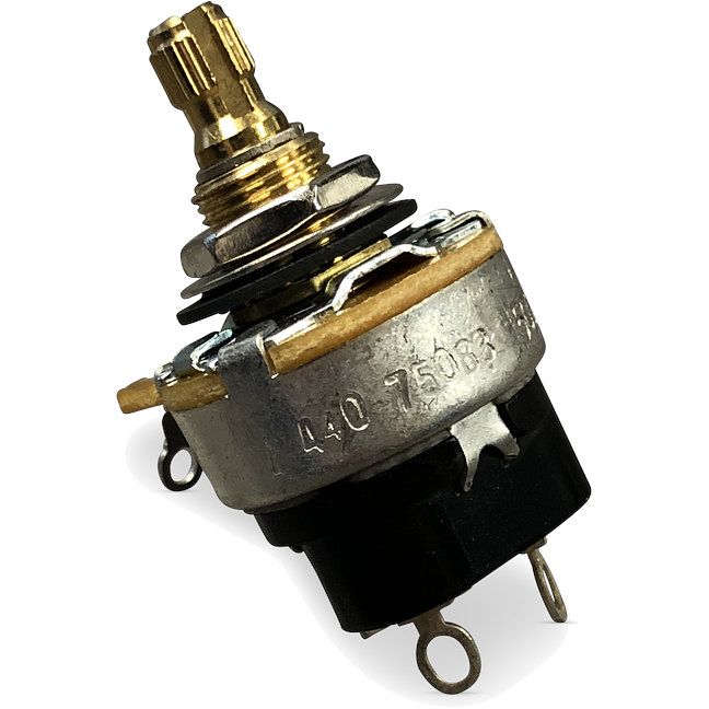 Foto van Gibson ppat-520 500k ohm audio taper push-pull potentiometer short shaft potmeter voor gitaar