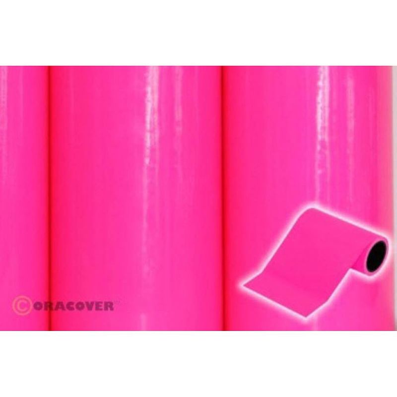 Foto van Oracover oratrim 27-014-005 decoratiestrepen (l x b) 5 m x 9.5 cm neon-roze (fluorescerend)