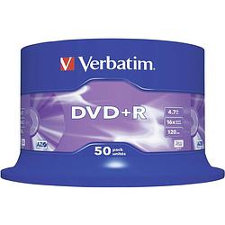 Foto van Verbatim 43550 dvd+r disc 4.7 gb 50 stuk(s) spindel