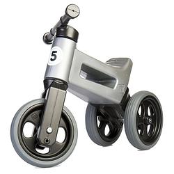 Foto van Funny wheels loopfiets met 3 wielen rider sport cool loopfiets junior grijs