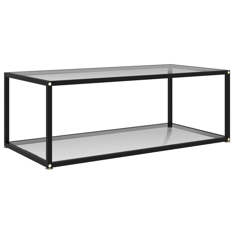 Foto van Vidaxl salontafel 100x50x35 cm gehard glas transparant