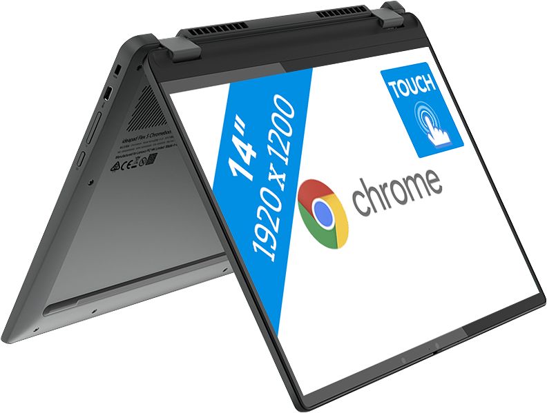 Foto van Lenovo ideapad flex 5 chromebook 14iau7 82t5003lmh