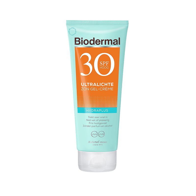 Foto van Biodermal ultralichte zon gel-crème spf30