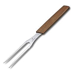 Foto van Victorinox swiss modern vleesvork - 15cm - rvs/walnoot hout - giftbox