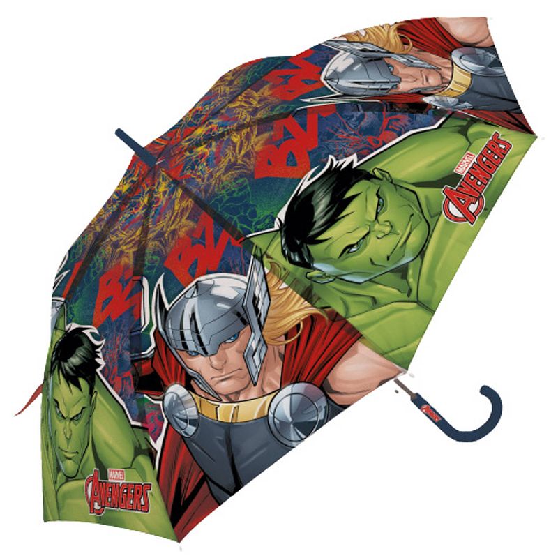 Foto van Marvel kinderparaplu avengers 40 cm polyester blauw