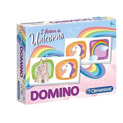 Foto van Speelgoed domino spel met eenhoorns - denkspellen