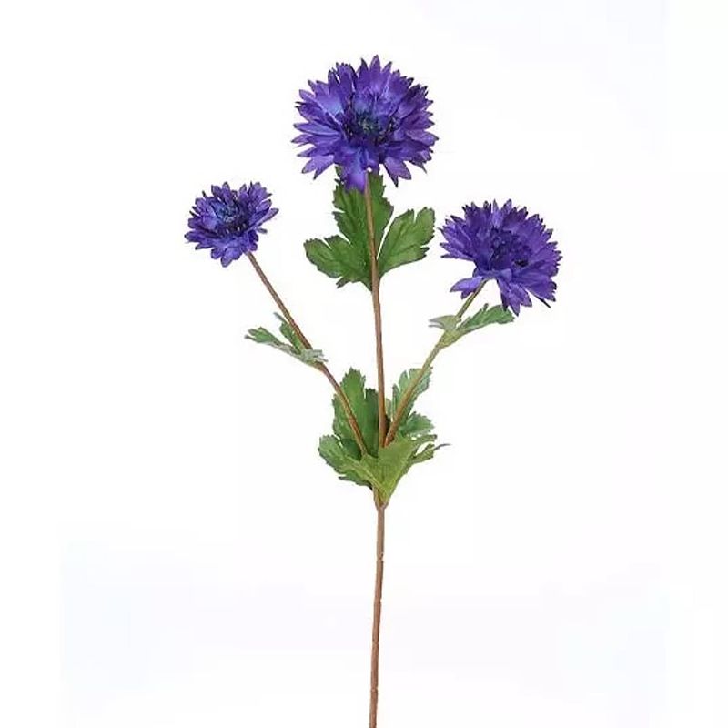 Foto van Korenbloem tak donker blauw 66 cm kunstplant