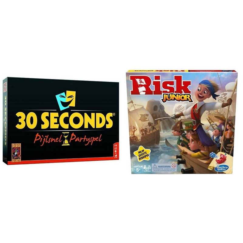 Foto van Spellenbundel - 2 stuks - 30 seconds & risk junior