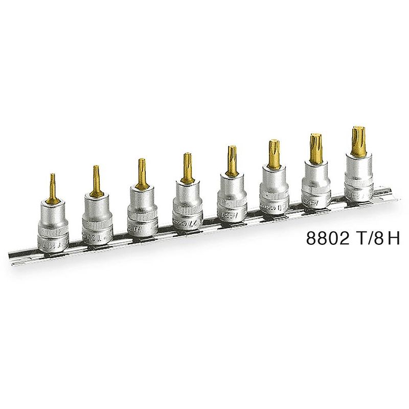 Foto van Hazet hazet 8802t/8h binnen-torx dopsleutel-bitinzetset 8-delig 3/8 (10 mm)