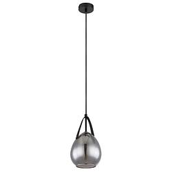 Foto van Industriële hanglamp diethild - l:15cm - e27 - metaal - zwart