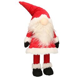 Foto van Decoratie pop gnome/kabouter - kerstman pop - 42 cm - kerstman pop