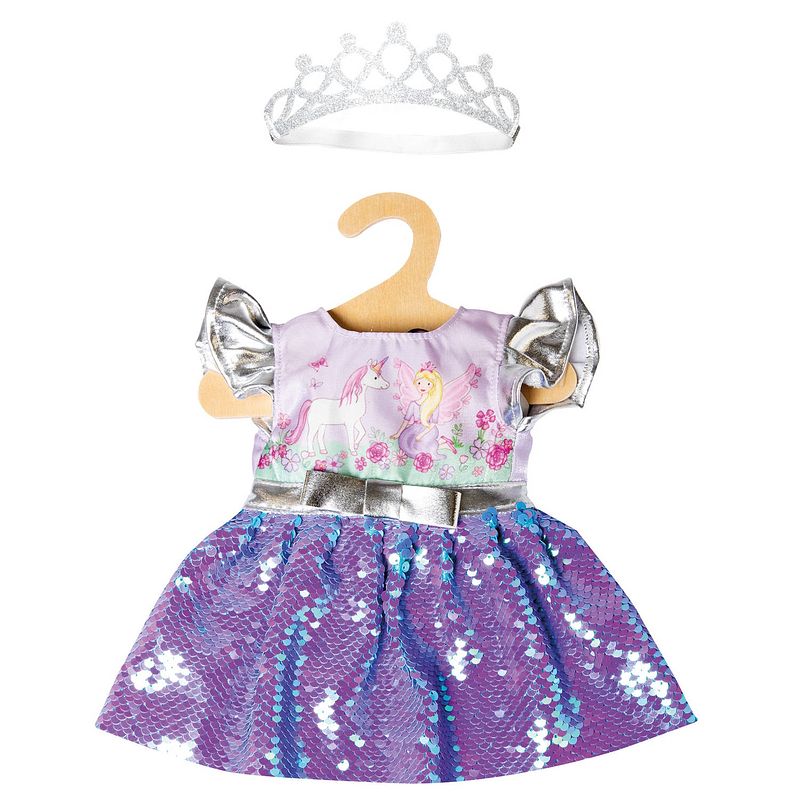 Foto van Heless babypoppenkleding jurk junior 35-45 cm 2-delig